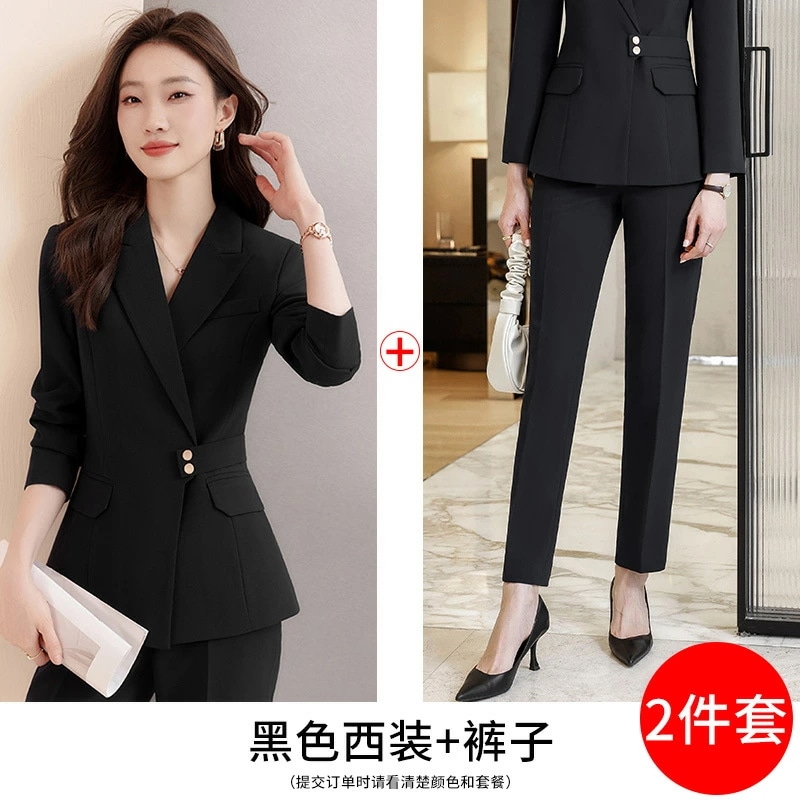 スーツ セットアップ レディース 春秋用 ジュエリー店 ホテル フロント 正装 疲れない 9903 6,404円