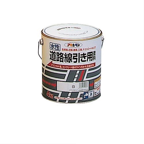 水性道路線引き用塗料 白 4kg