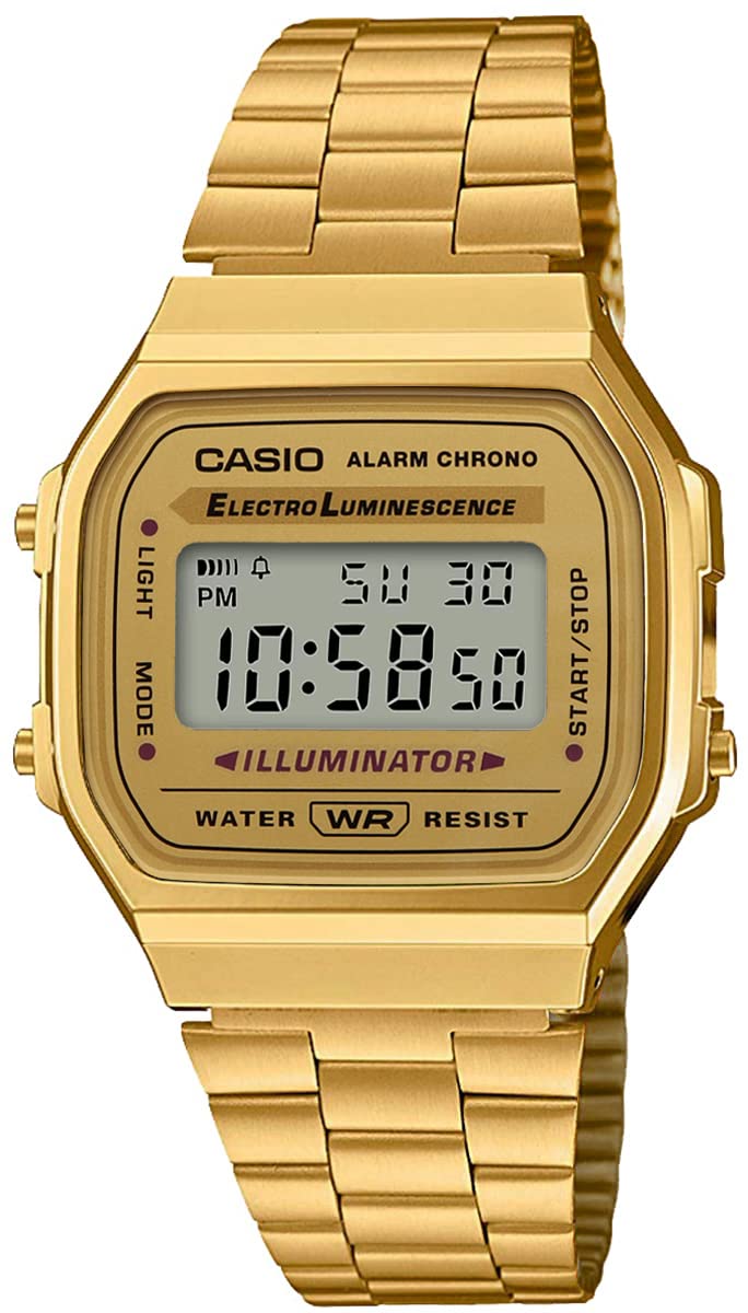 最安値挑戦中 [カシオ] CASIO デジタル 腕時計 ヴィンテージシリーズ A168WG-9W メンズ レディース キッズ ゴールド 海外モデル [並行輸入品]
