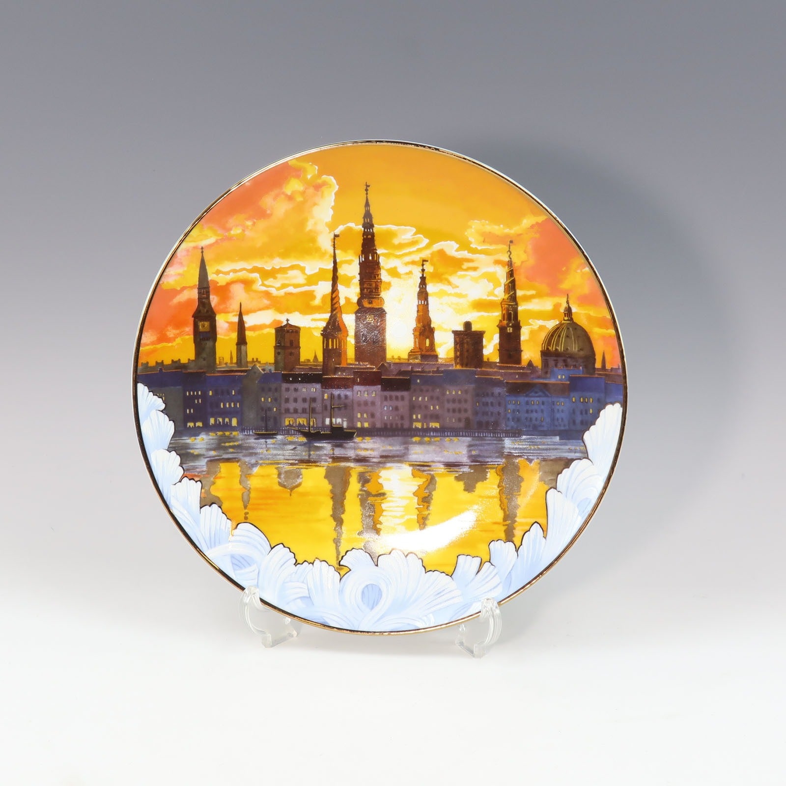 Bing＆Grondahl ビング オー グレンダール 100周年記念プレート 置物 オブジェ _ 中古品 Aランク