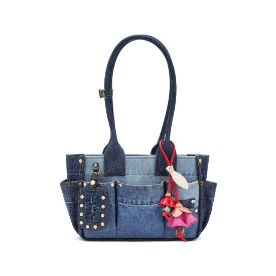 GANNI Women Shoulder Bags B2110082 567 BLUE