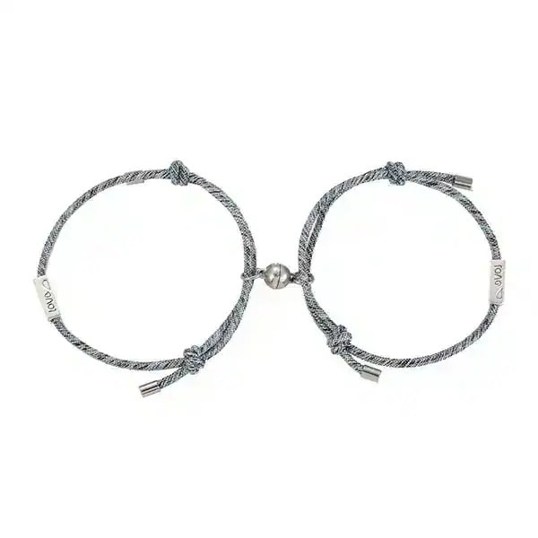 10点セットペアアクセサリー ペアブレスレット ブレスレット ブレス マグネット 磁石 カップル 男女兼用10