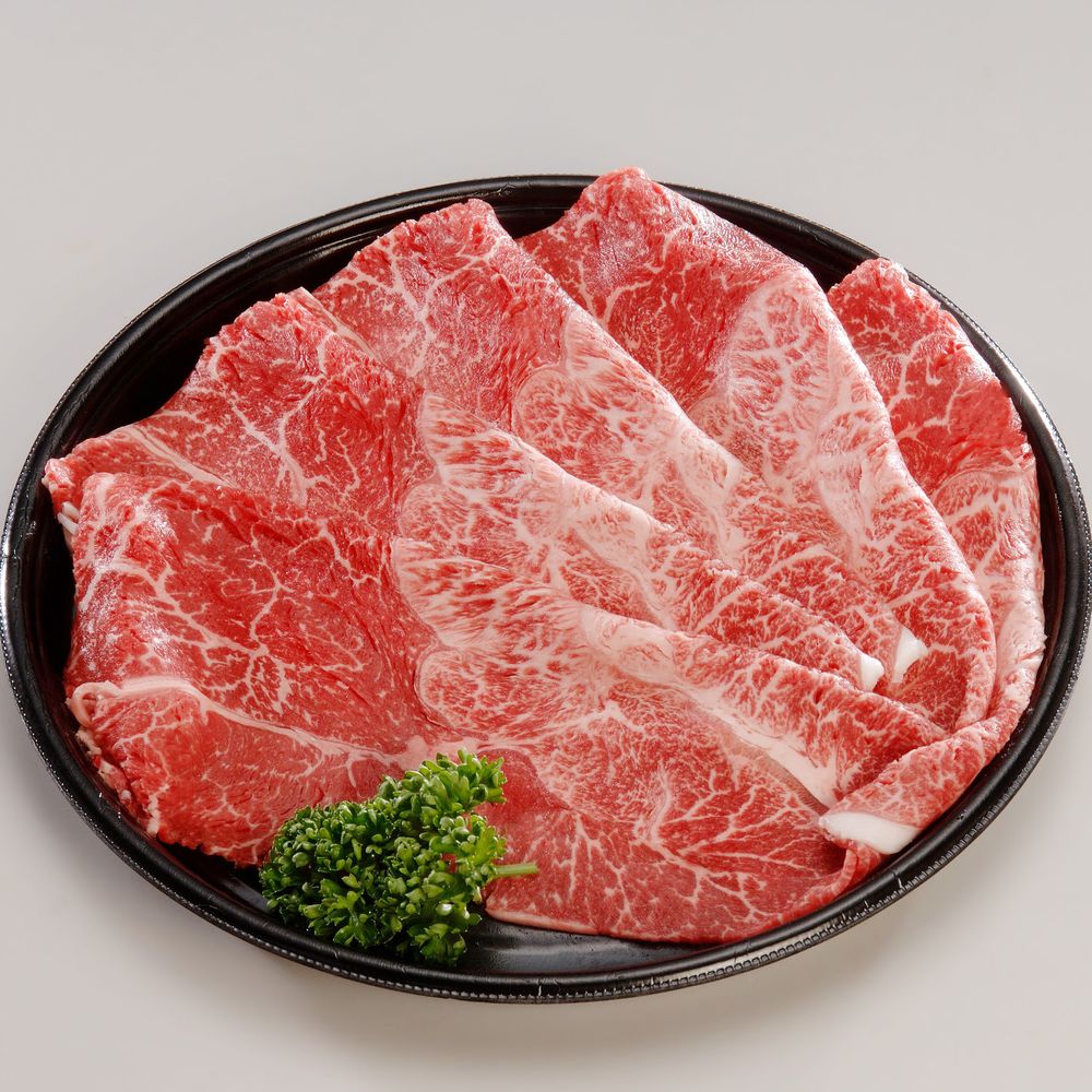 （グルメギフト）九州産黒毛和牛 しゃぶしゃぶ用 牛カタ　約350g