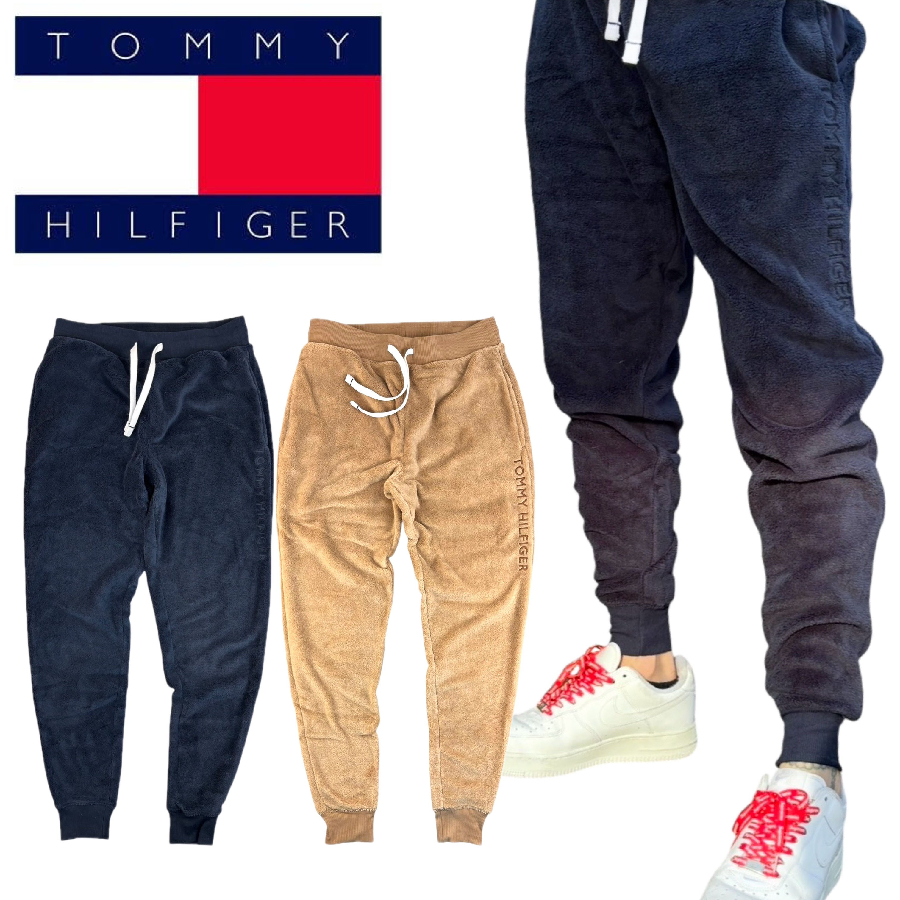 トミーヒルフィガー Tommy Hilfiger ボトムス ボア ジョガーパンツ 刺繍ロゴ フリース スウェット 09T4534 モコモコ ルームウェア TOMMY HILFIGER JOGGER