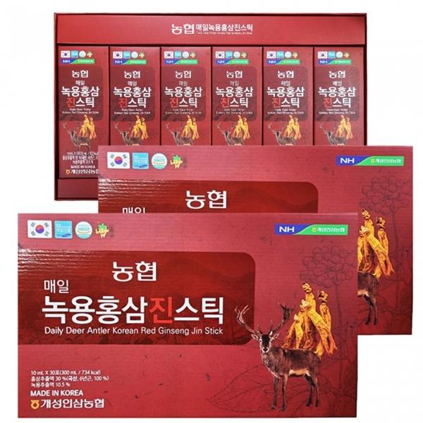 [韓国健康補助食品]NHデイリー鹿茸エキス韓国紅参真30本入り/健康食品/健康サプリメント