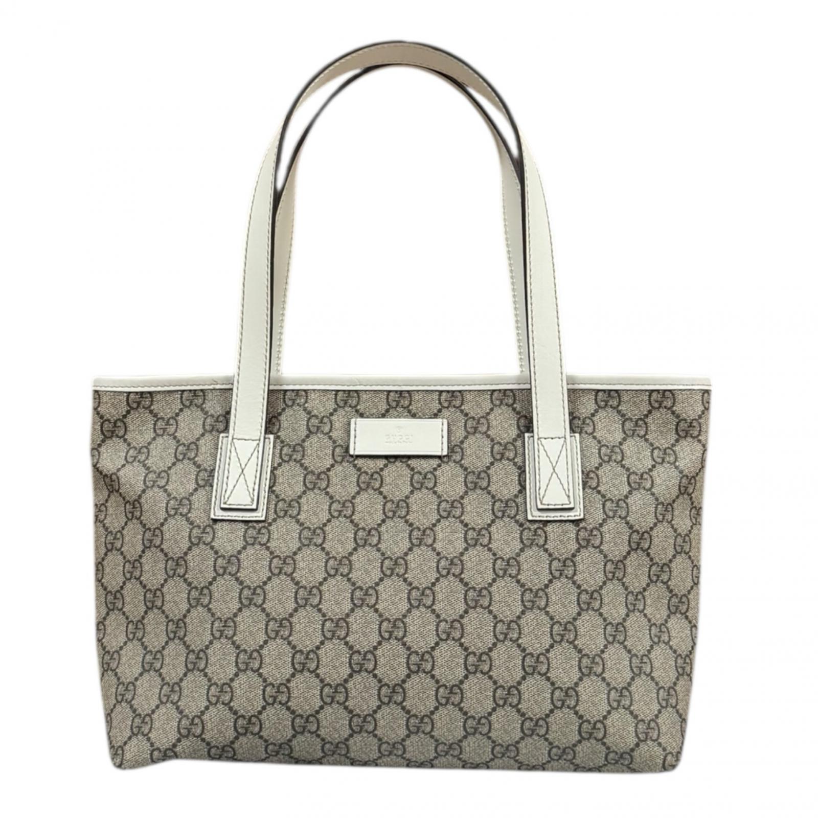 グッチ GGスプリーム トートバッグ GGスプリームキャンバス 211138 ベージュ GUCCI 中古