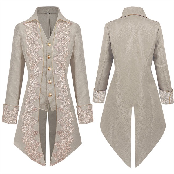 燕尾服 ドレスコート ロングコート ジャケット 中世ヨーロッパ 舞台衣装 貴族風 長袖 バッスルライン 貴族衣装 メンズ 宮廷服 ハロウィン コスプレ 舞台 衣装 ステージ衣装 ルネサンス ヴィクトリ