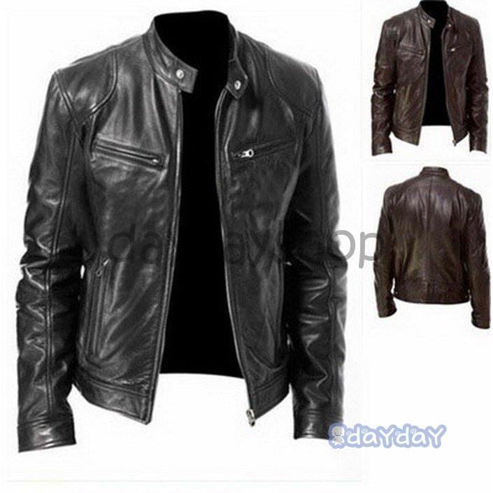 【迅速出荷】 レザージャケット 革ジャン メンズ ブルゾン アウターバイク ライダースジャケット ライダースジャケット フェイクレザー 秋冬