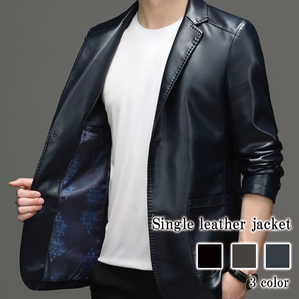 テーラードジャケット メンズ シングルレザージャケット テーラードジャケット おしゃれ 秋 中綿 冬 チェック 30代 ブルゾン カジュアル ステンカラー 厚手 ブランド ジャケット 40代 白 Tシ 12,384円