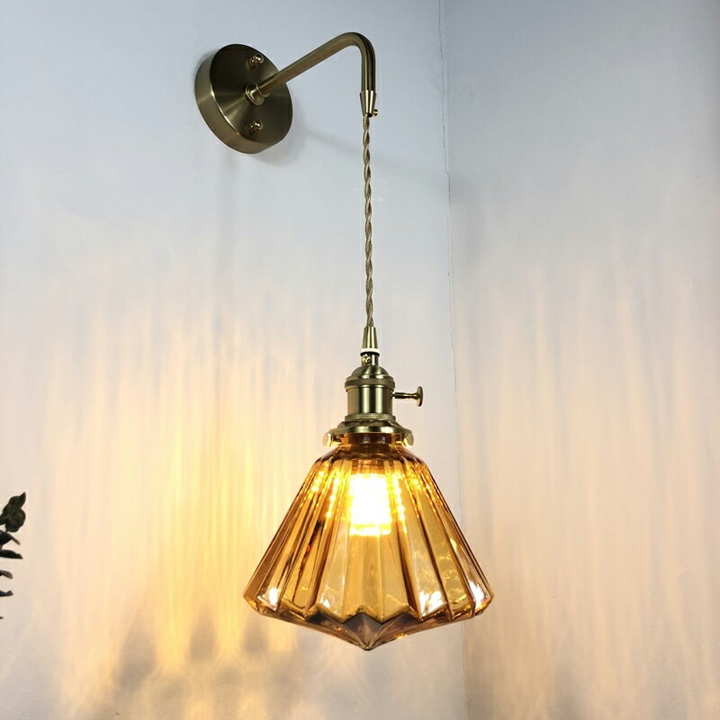 ブラケットライト 北欧 壁掛け照明 玄関照明 真鍮 ガラス 壁掛けライト ウォールライト 壁掛け灯