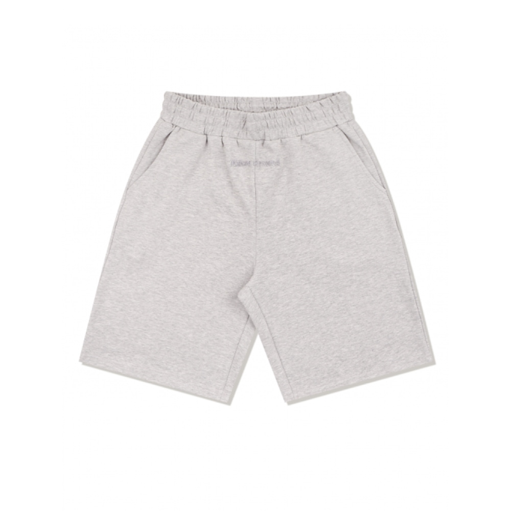 ファビュラスアーカイブユニセックスメゾンスウェットショーツメランジグレー (FCE2PT301M)