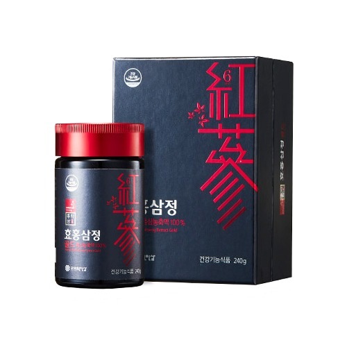 高麗元 孝 弘益参 紅参精ゴールド240g /6年根紅参濃縮液100%(固形分65%以上)/1gあたりジンセノサイド(サポニン) 7mg