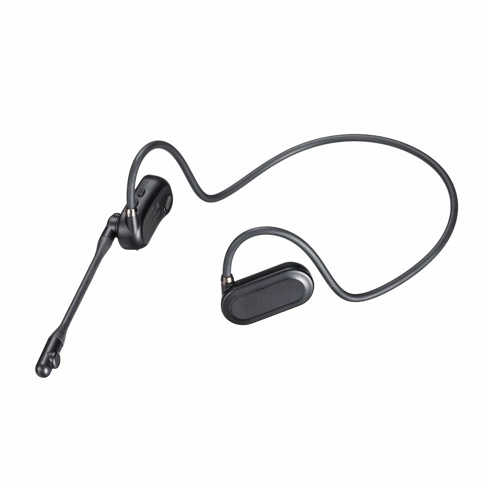 サンワサプライ MM-BTSH71BK 超軽量Bluetoothオープンイヤーヘッドセット MMBTSH71BK