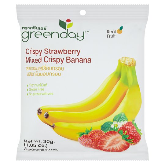 その他 Greenday Crispy Strawberry Mixed Crispy Banana 30g