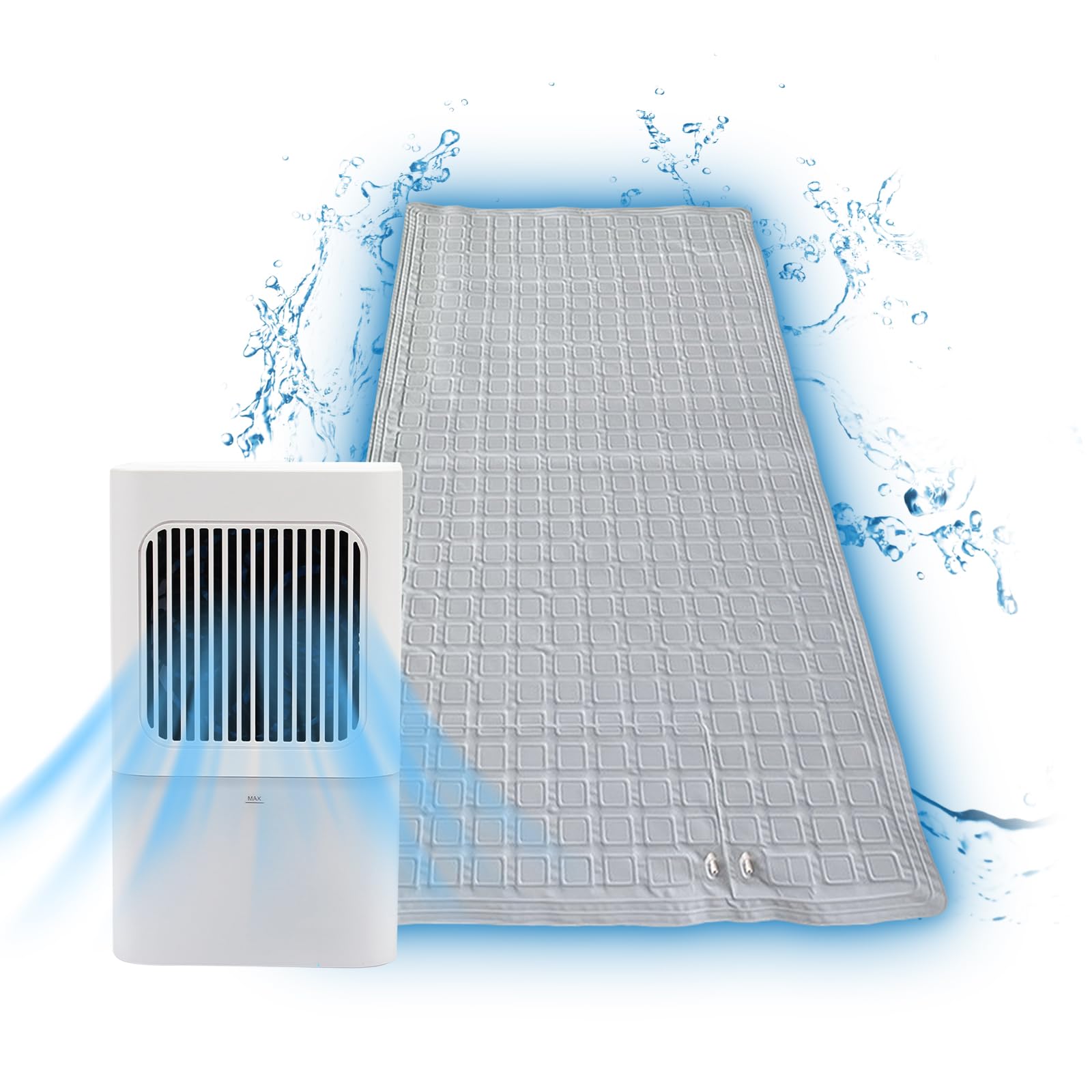 YOYEP 水冷マット 冷却マット 冷水循環マット ひんやり水流快眠マット 水循環マット 3段階速度調整 無線制御 水位表示 猛暑対策 冷感との接触 夏の冷房家族屋外キャンプ学生寮車内での使用