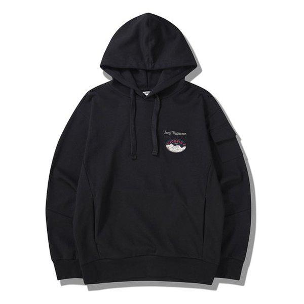 ワゴニアセットアップフード付きTシャツ JP3THU045BK