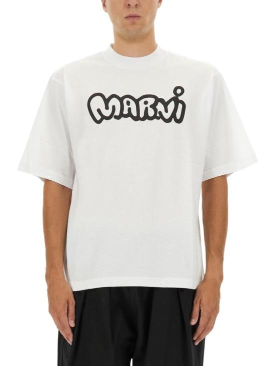 MARNI Men T-Shirts HUMU0223WP USCY53LOW01 White
