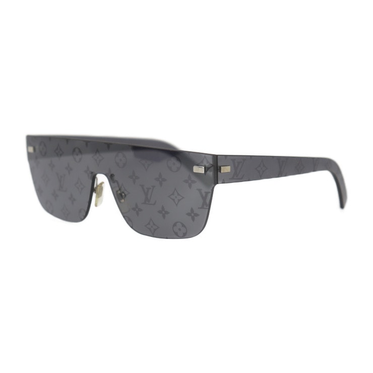 LOUIS VUITTON ルイ ヴィトン サングラス Z0993U City Mask シティマスク モノグラム 表記サイズ 145 プラスチック ブラック シルバー金具 シティーマスク ビトン 本サングラス
