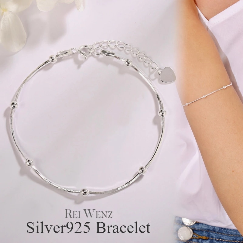 【高品質Silver925】ブレスレット スネーク チェーン Silver925 シルバー おしゃれ シンプル レディース プレゼント 重ね