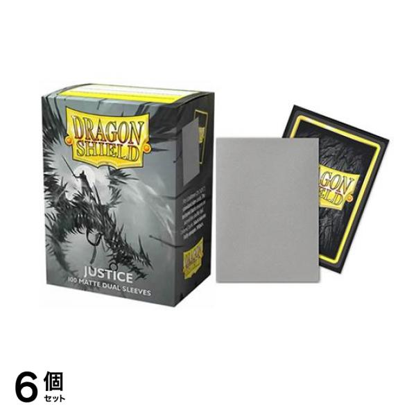 ドラゴンシールド マットデュアルスリーブ スタンダードサイズ AT-15061 ジャスティス 100枚入 6個セット