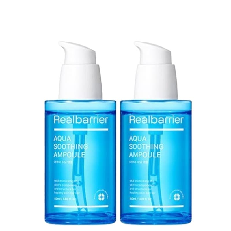 アクアスージングアンプル 50ml 1+1 速攻水分補給 内側から潤う 低刺激 弱酸性処方 健康的な肌バリア 強化