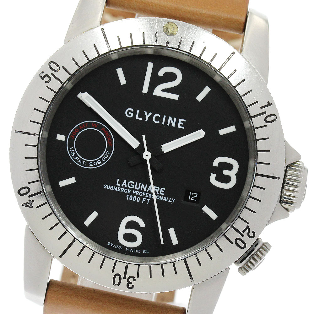 グリシン GLYCINE 3819 ラグナーレ デイト 自動巻き メンズ _914286【中古】
