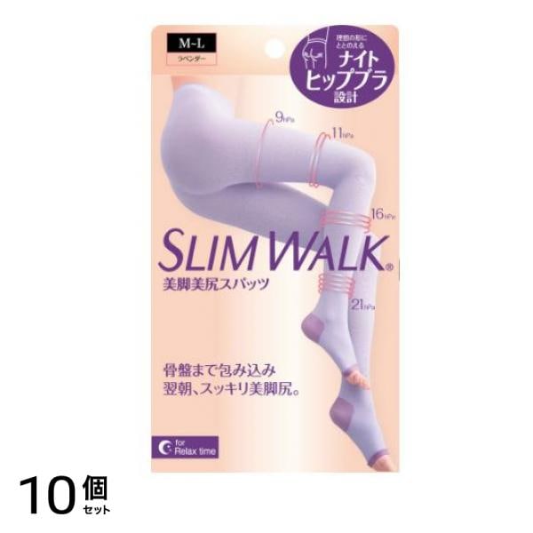 スリムウォーク 美脚美尻スパッツ 1足 (M～L) 10個セット