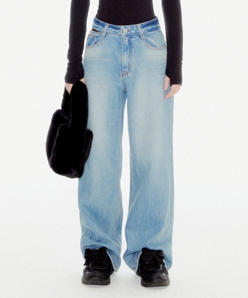 ★YOUHEE★ CUTOUT DENIM PANTS BLUE YHDPDC002BL YOUHEE CUTOUT DENIM PANTS BLUE YHDPDC002BL デニム・ジーンズ