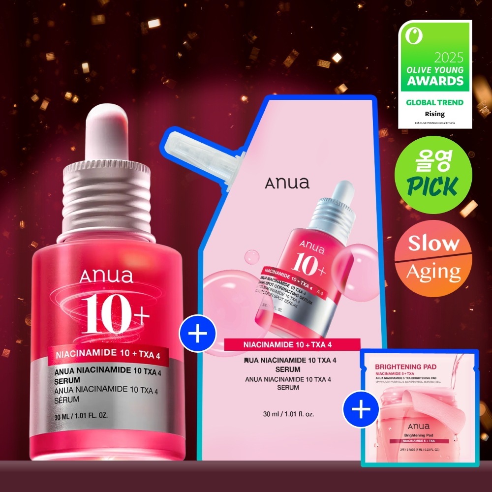 【2025 Olive Young Awards】 TXA ダークスポット コレクティング セラム30ml (+リフィル30ml+パッド2枚)