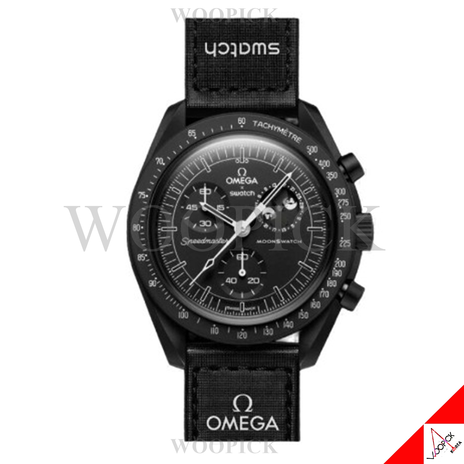 SWATCH x OMEGA x SNOOPY Mission To The Moonphase MOONSWATCH BIOCERAMIC SEALED/BLACK