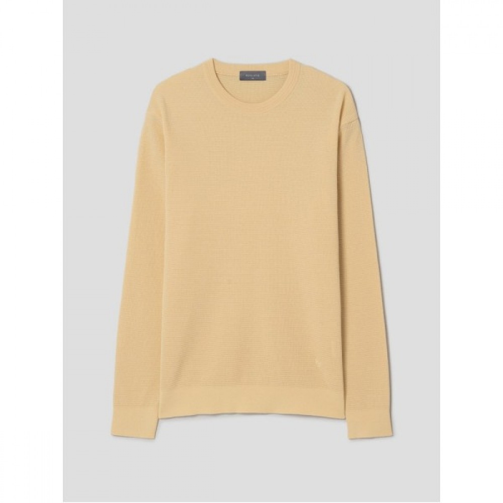 (ロガディス) コットンブレンドフルティッシュラウンドロングスリーブセーターレモン (RY4151P02F)