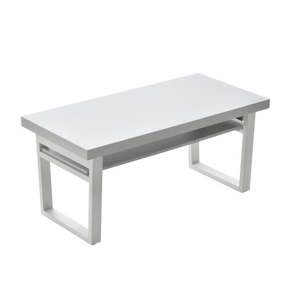 B.Bファニシング NKTB0265MOLGY ライトグレー Noko 棚付きフォールディングテーブル メーカー直送