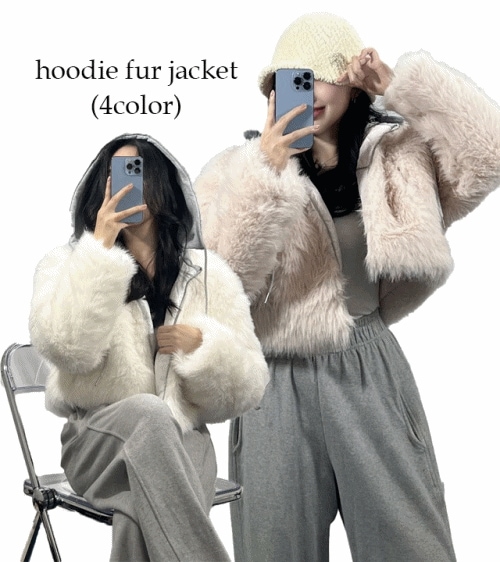 [フード脱着] デイリー パーカー キルティング ファー ジャケット (4color) 4,990円