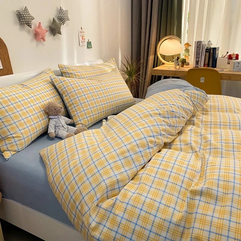 新型学生寮家庭用ab版綿綿綿プリント肌4点セット