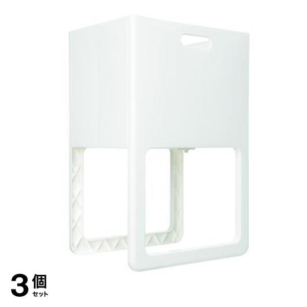 ISETO 折りたたみ&脚付きバスケット ACOT(アコット) 1個入 (ホワイト) 3個セット