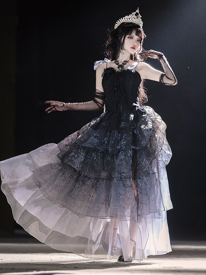 Lolitaタキシードスカート女性18歳成人礼優雅気質ロリータ芸考誕生日パーティープリンセススカート