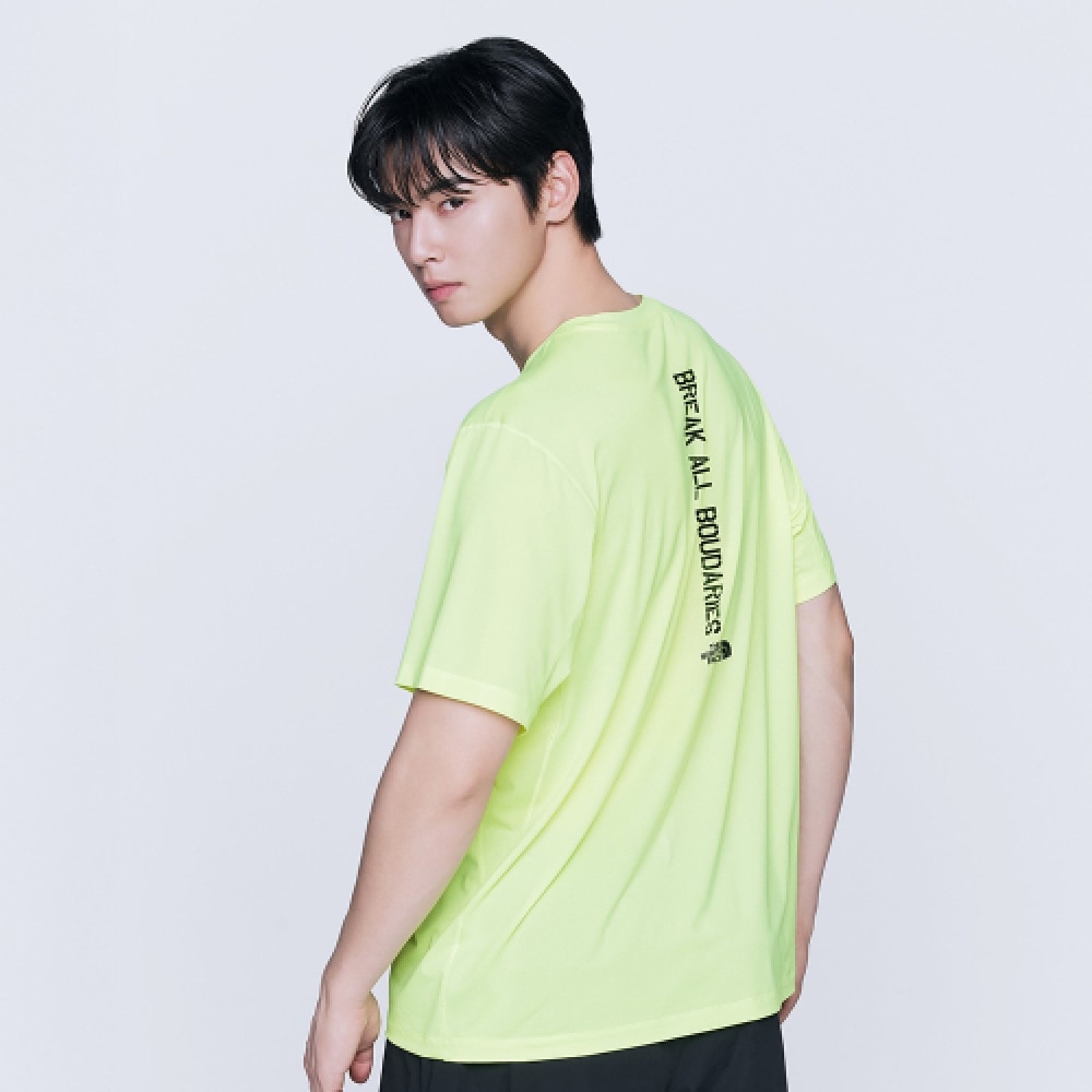 THE NORTH FACE ラン半袖Tシャツ_LIME NT7UR19C