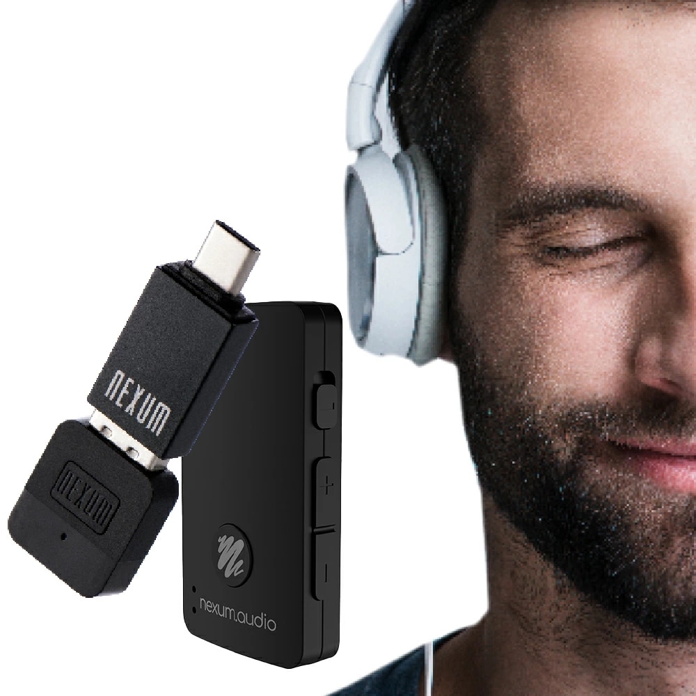 VOCE USBドングルセット Bluetooth5.2 トランスミッター レシーバー ワイヤレスマイク DACアンプ 1台4役 ハイレゾ ロスレス 対応 送信機 受信機 充電式 無線 ワイヤレス