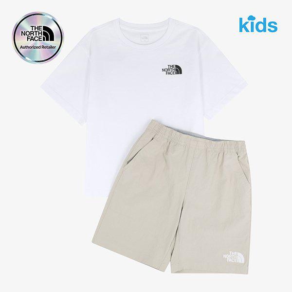 [ノースフェイス公式] キッズ デイリー モーション セット NT7US21S_WHT