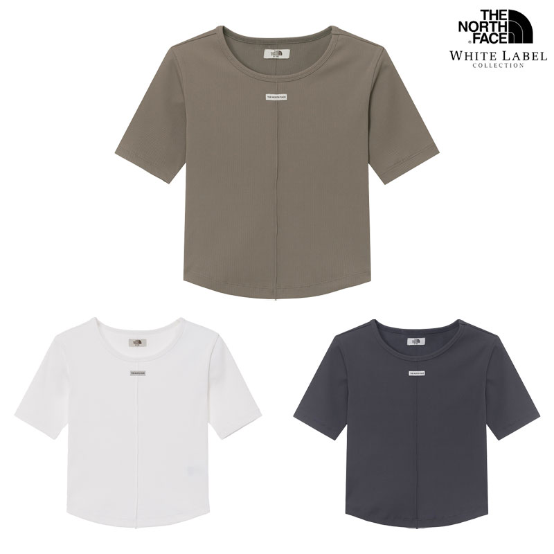 韓国正規品 [新作] レディース リブ編み スリム 半袖 Tシャツ カットソー [3カラー] スポーツ デイリー 韓国ファッション 6,856円