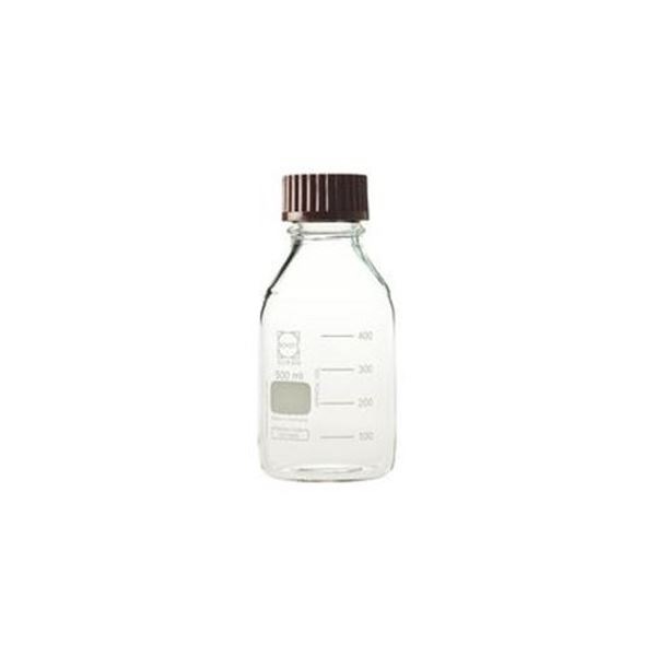 DURAN ねじ口瓶 500mL 赤CAP付 4,700円