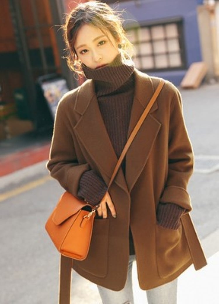 アウター コート ジャケット 上着 スーツ チェスターコート ミドル丈 ウール混 トレンチコート ウエストリボン ポケット きれいめ 大人 上品 おしゃれ クール エレガント 春 秋 冬