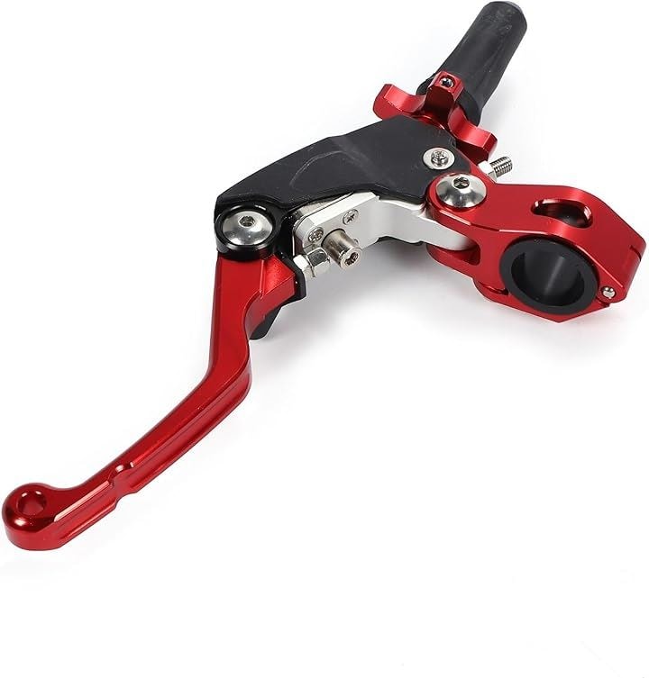 クラッチレバー ピボットパーチ YZ125 YZ250 汎用 ウルトラライト 軽クラ 軽クラッチ(レッド)