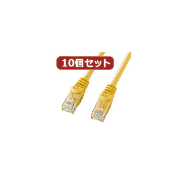 10個セットサンワサプライ カテゴリ6UTPLANケーブル LA-Y6-01YX10 4,550円