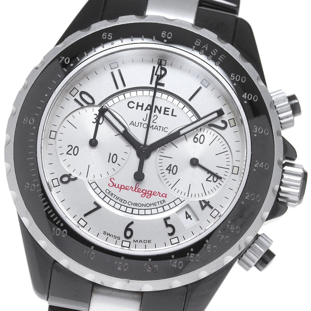 シャネル CHANEL H1624 J12 スーパーレッジェーラ クロノグラフ 自動巻き メンズ _860911【中古】