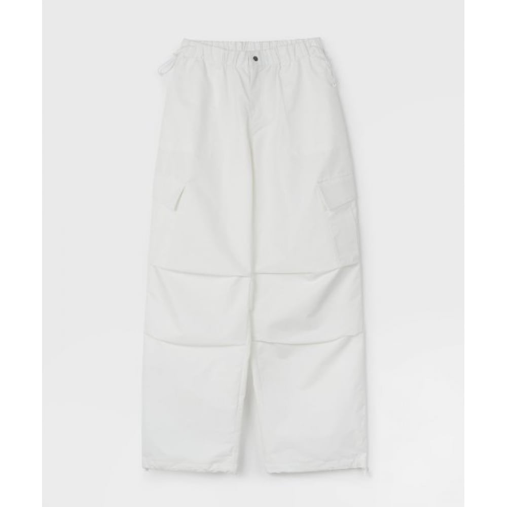 KIIMUIR (女性) パラシュートストリングカーゴパンツ_ホワイト
