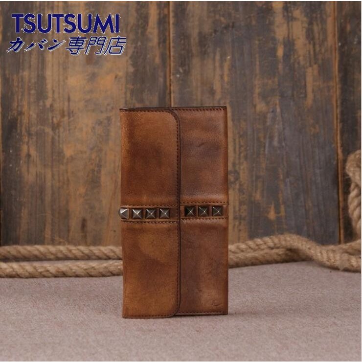 財布 長財布 メンズ財布 本革サイフ さいふ 三つ折財布 大容量 お札入れ 小銭入れ カード入れ カードケース 牛革 財布 携帯スマホ 入れ鋲付き