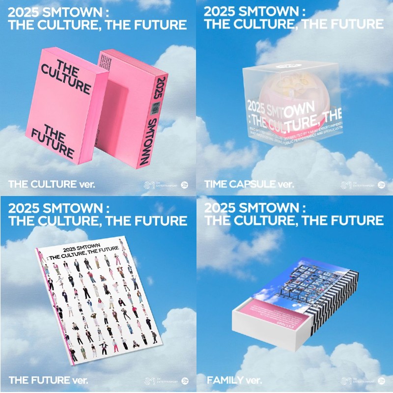 [4種セット] 2025 SMTOWN : THE CULTURE, THE FUTURE (THE CULTURE /THE FUTURE /TIME CAPSULE /FAMILY Ver.)