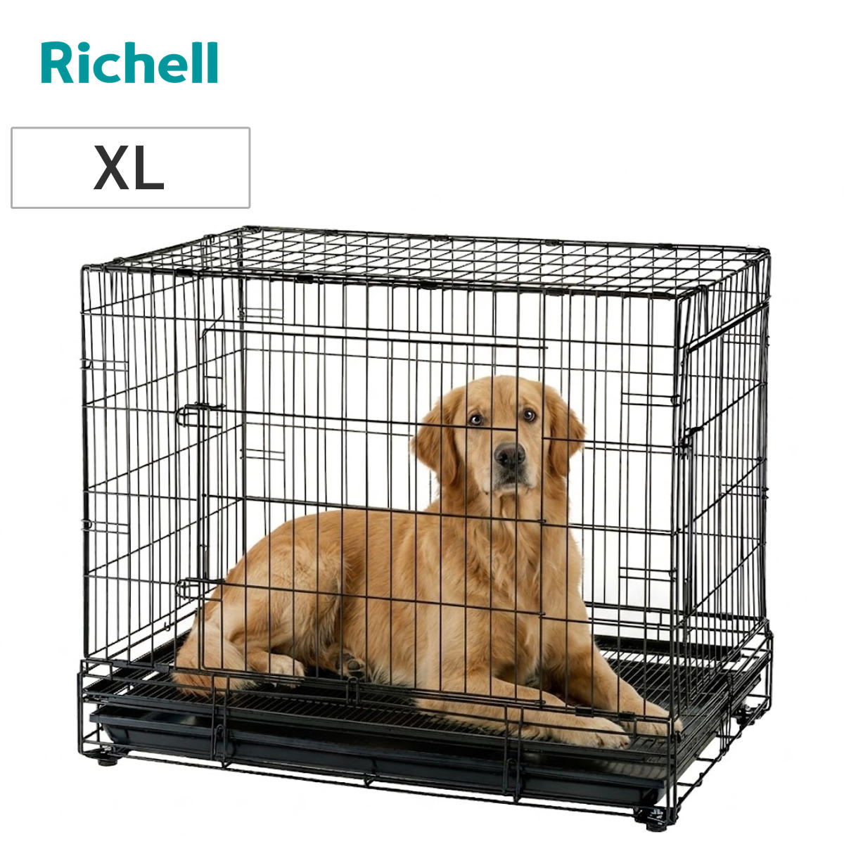 ペットケージ プロフェッショナルペットケージ XL ケージ ドッグサークル ペット用 リッチェル 犬用ケージ 室内用 ペット用品 幅92cm 折り畳み 超小型犬 小型犬 中型犬 大型犬