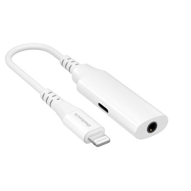 OWLTECH　Lightningオーディオ変換ケーブル ホワイト　OWLCBLTF35LT02WH